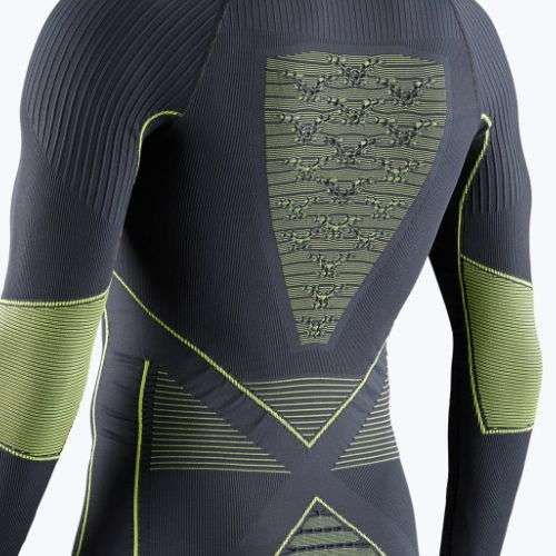 Чоловіча термоактивна кофта X-Bionic Energy Accumulator 4.0 charcoal/yellow