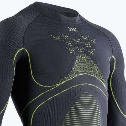 Чоловіча термоактивна кофта X-Bionic Energy Accumulator 4.0 charcoal/yellow
