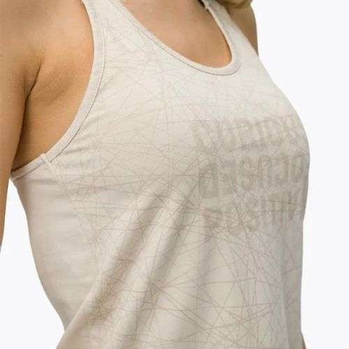 Футболка для трекінгу жіноча Salewa Lavaredo Hemp Print бежева 28023