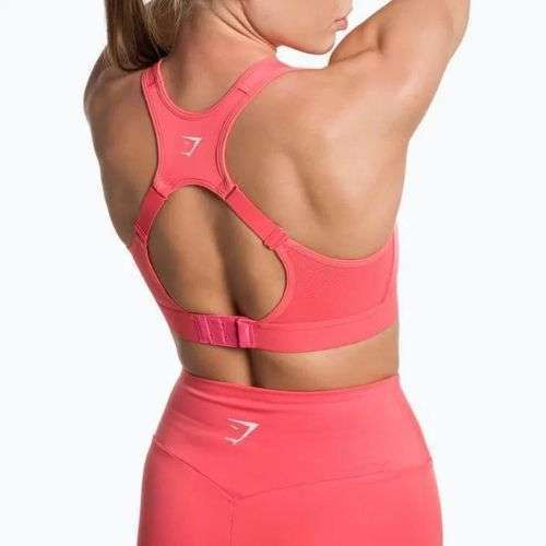Бюстгальтер спортивний Gymshark Open Back Training Sports polka pink