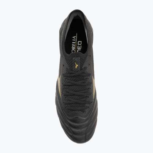 Чоловічі футбольні бутси Mizuno Morelia Neo IV Beta Elite MD чорний/золотий/чорний