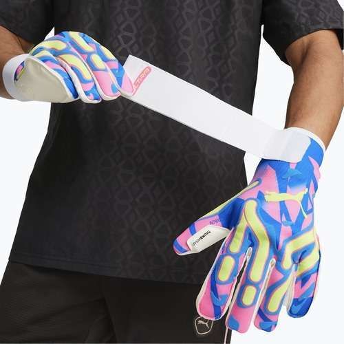 Рукавиці воротарські PUMA Ultra Ultimate Energy Hybrid ultra blue/yellow alert/luminous pink