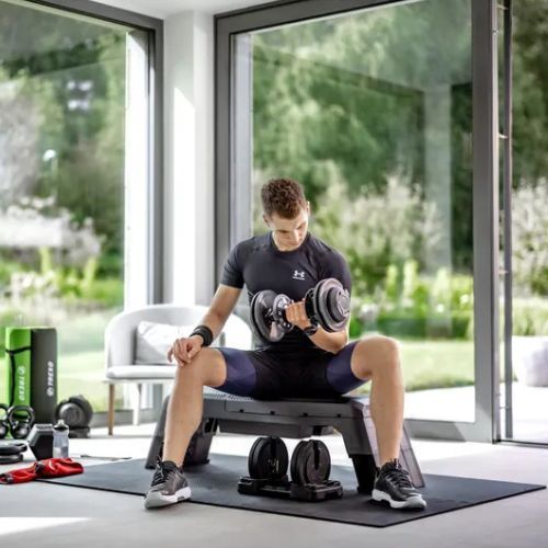 Регульована гантель XTREXO TXO-B4W002 24 кг чорна