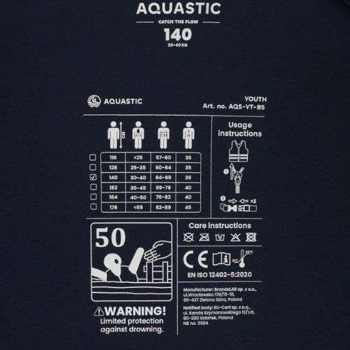 Жилет страхувальний дитячий AQUASTIC Youth 50N зелений