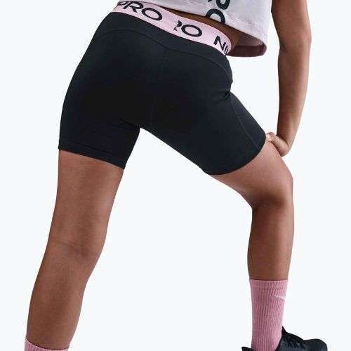 Шорти дитячі Nike Pro Dri-Fit 5" black/med soft pink/white