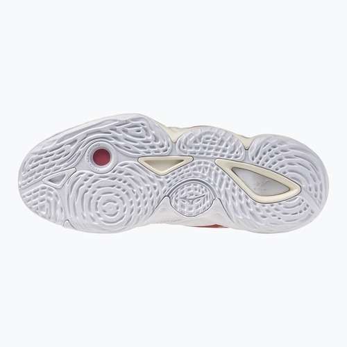 Кросівки волейбольні жіночі Mizuno Wave Momentum Elite Mid white/rose elegance/lava falls