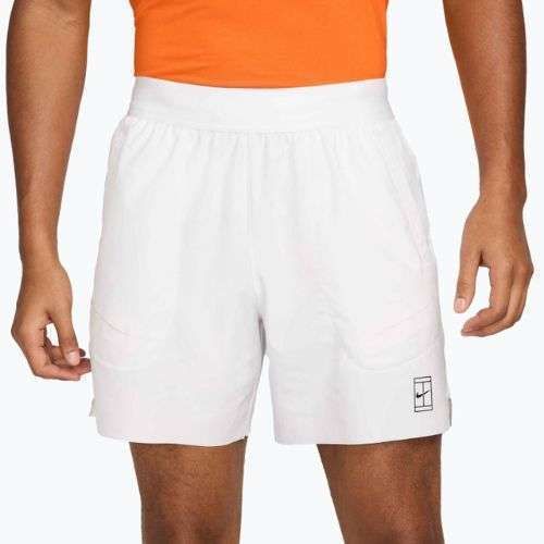 Шорти тенісні чоловічі Nike Court Dri-Fit Advantage 6" white/black