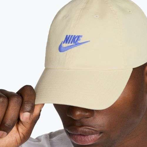 Кепка Nike Club Unstructured Futura Wash light khaki/sapphire