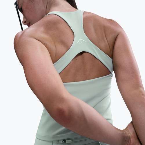 Футболка жіноча Nike Trail Medium Support Sports Bra Tank Top light silver