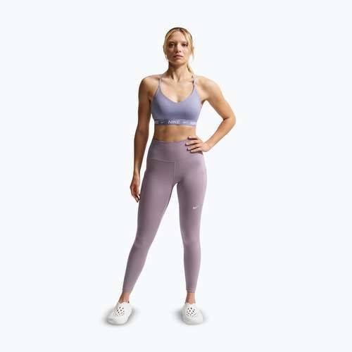 Легінси для тренувань жіночі Nike One High-Waisted 7/8 light violet ore/white