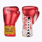 Шкіряні боксерські рукавички Everlast Fight червоні