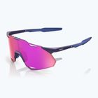 Окуляри сонцезахисні 100% Hypercraft XS satin storm metallic/purple mirror