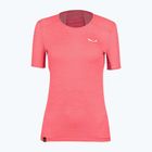 Футболка трекінгова жіноча Salewa Puez Graphic 2 Dry рожева 00-0000027400