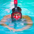 Повнолицева маска для снорклінгу AQUASTIC SMA-01SC червона 4