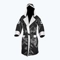 Халат Cleto Reyes Satin Boxing Hoodie чорно-білий з капюшоном 2