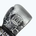 Боксерські рукавички Cleto Reyes Velcro Sparring сріблясто-чорні на липучках 5