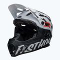 Шолом велосипедний Bell FF Super DH MIPS Spherical fasthouse matte gloss black/white