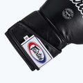 Стильні кутові спаринг-боксерські рукавички Fairtex - закритий великий палець чорні 6