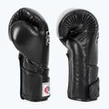 Стильні кутові спаринг-боксерські рукавички Fairtex - закритий великий палець чорні 10