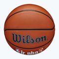 М'яч баскетбольний Wilson NBA JR Fam Logo Authentic Outdoor brown розмір 6 4