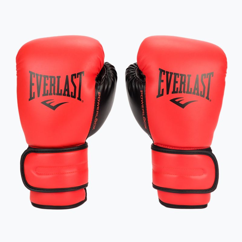 Рукавиці воксерські чоловічі EVERLAST Powerlock Pu червоні EV2200 2