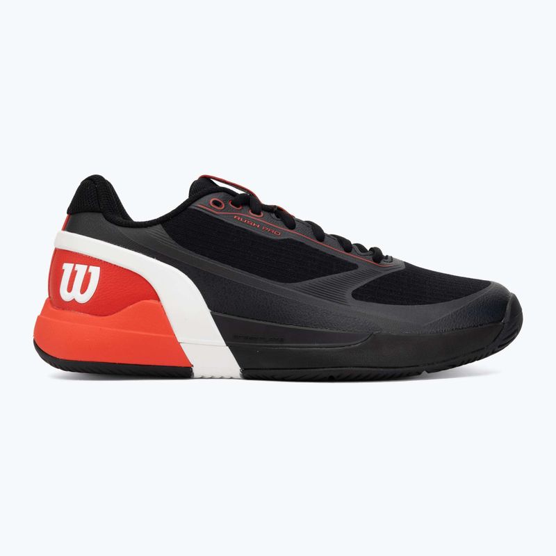 Кросівки тенісні чоловічі Wilson Rush Pro 5 black/infrared/white 2