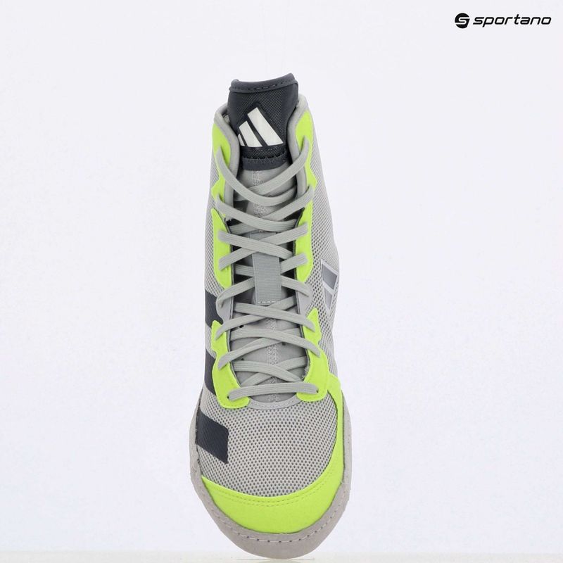 Кросівки боксерські чоловічі adidas Adizero team light grey/ team onix/ team sollar yellow 2 9