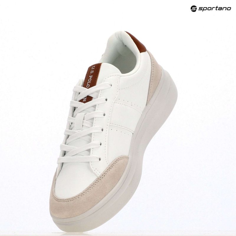 Кросівки чоловічі U.S. Polo Assn. CODY003B white/light brown 9