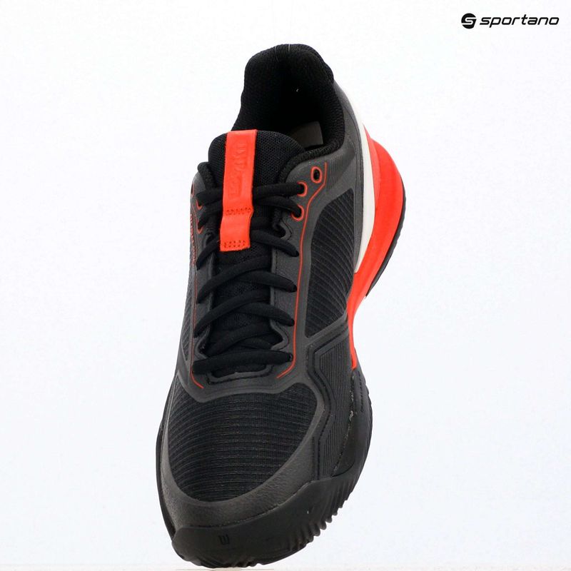 Кросівки тенісні чоловічі Wilson Rush Pro 5 Clay black/infrared/white 9