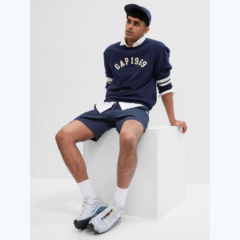Кофта чоловіча GAP Logo Piping Crewneck blue navy 5