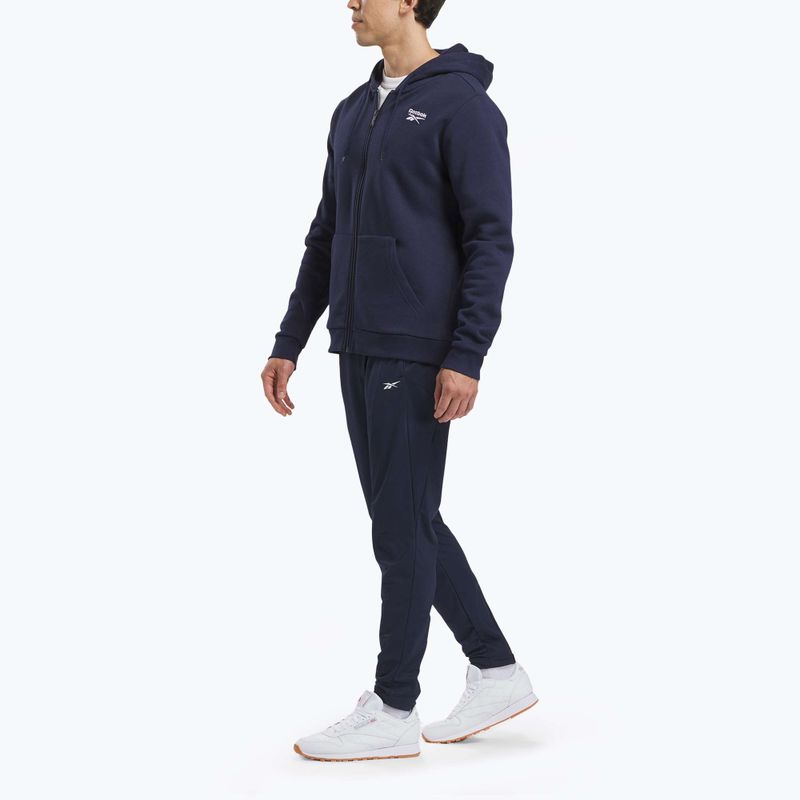 Чоловічий світшот Reebok Identity SL Fleece FZ векторний темно-синій 2