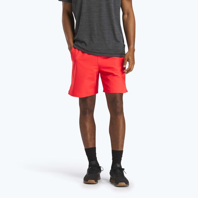 Шорти для тренувань чоловічі Reebok Athlete Strenght energy red