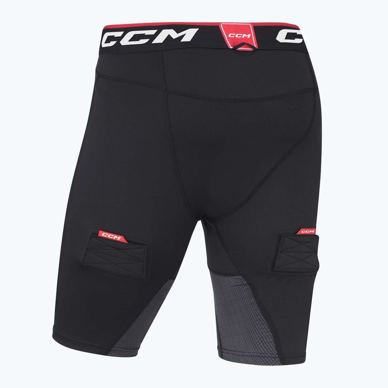 Шорти hokejowe z suspensorem чоловічі CCM Ribano Compresion SR black 2