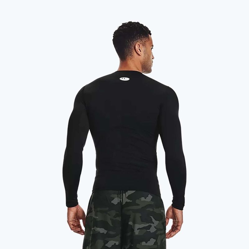 Футболка лонгслів чоловіча Under Armour Ua Hg Armour Comp LS чорна 1361524-001 3