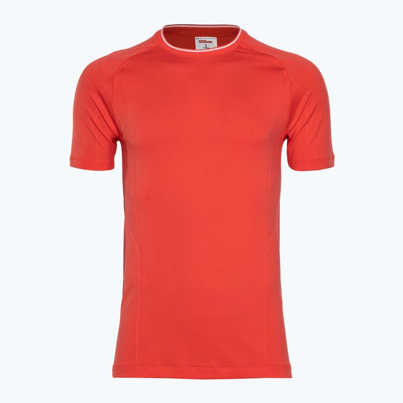Футболка чоловіча Wilson Team Seamless Crew infrared