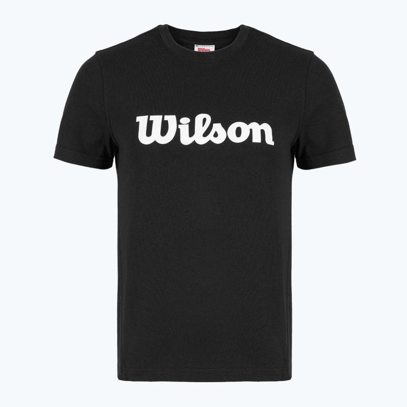 Жіноча тенісна футболка Wilson Team Graphic Script W чорний шрифт
