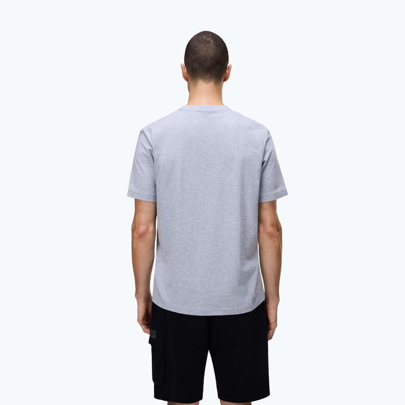 Футболка чоловіча Napapijri S-Box Logo light grey melange 2