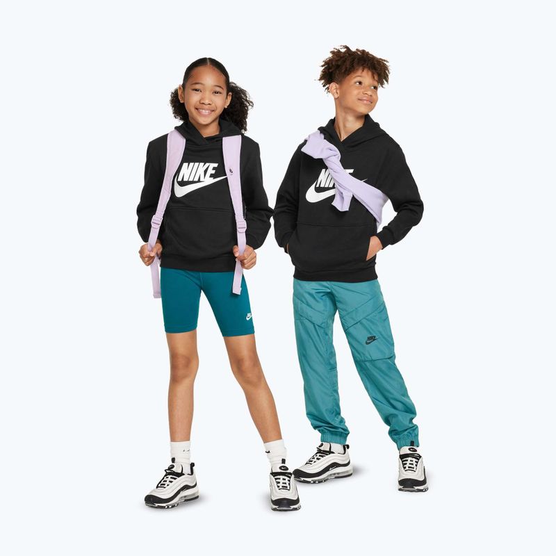 Дитяча флісова толстовка Nike Club чорний/білий 2