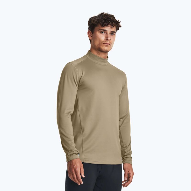 Лонгслів чоловічий Under Armour Tactical Mock CGI Base federal tan/black