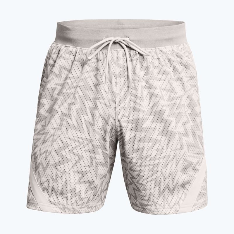 Шорти баскетбольні чоловічі Under Armour Curry Mesh Short white clay/mod gray 2