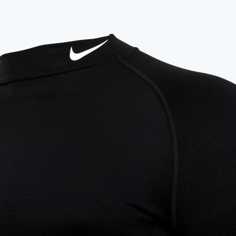 Лонгслів для тренувань чоловічий Nike Pro Dri-Fit Warm black/white 3
