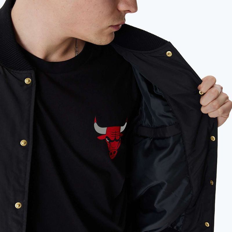 Куртка чоловіча New Era NBA Script BP Bomber Chicago Bulls black 7