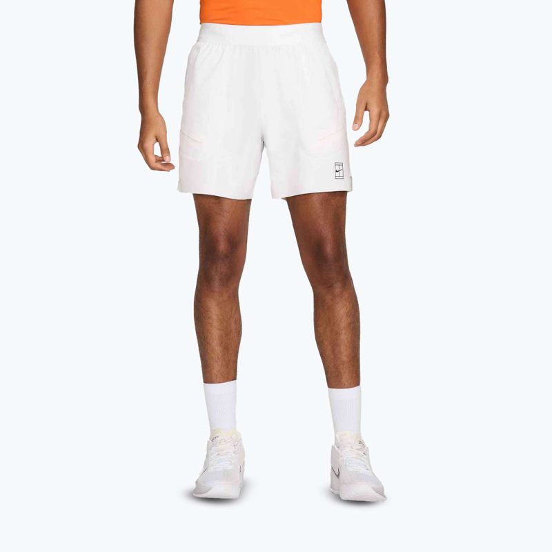 Шорти тенісні чоловічі Nike Court Dri-Fit Advantage 6" white/black