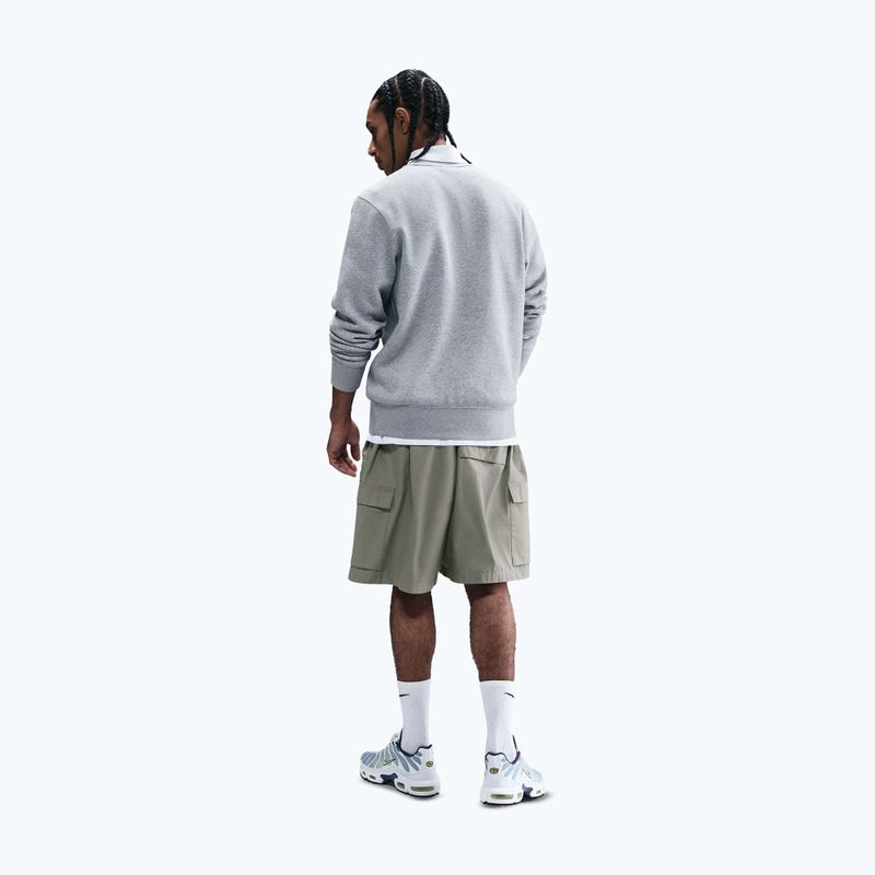 Кофта чоловіча Nike Sportswear Club Graphic Fleece Crew dark grey heather/white 3