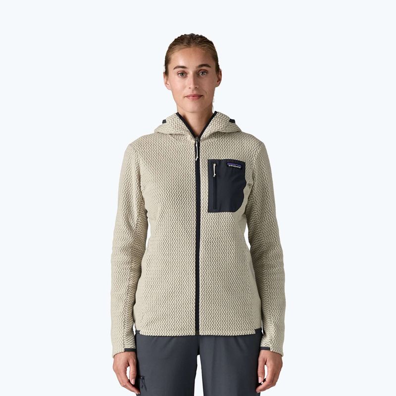 Кофта флісова жіноча Patagonia R1 Air Full-Zip Hoody wool white