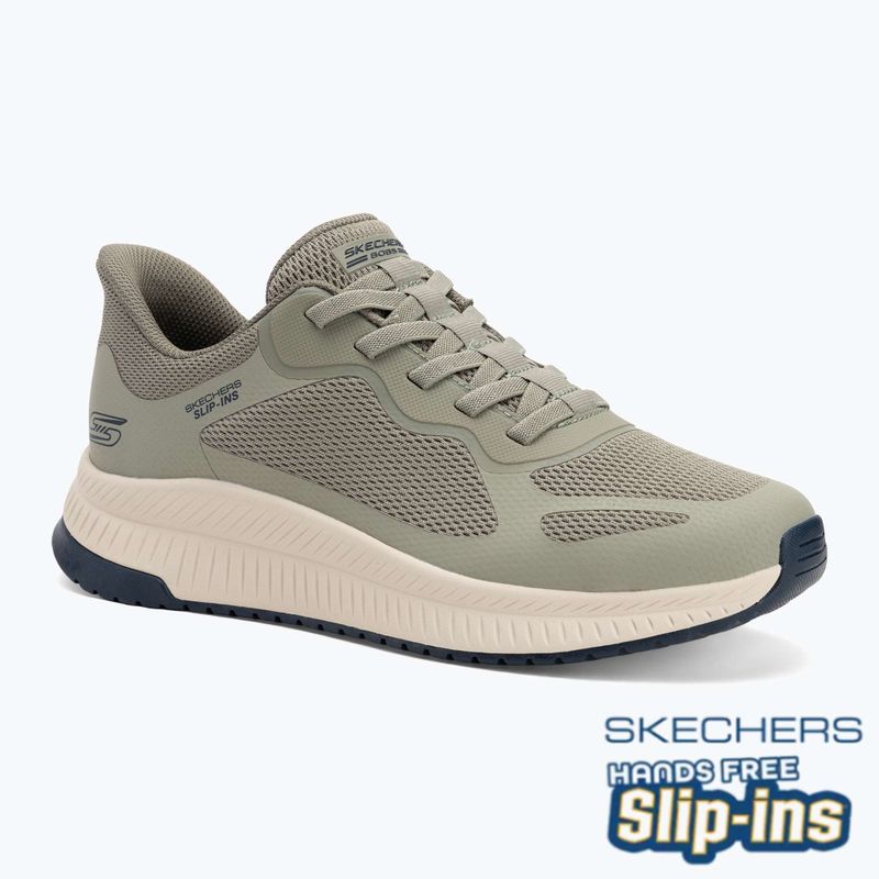 Кросівки чоловічі SKECHERS Bobs Squad 4 olive
