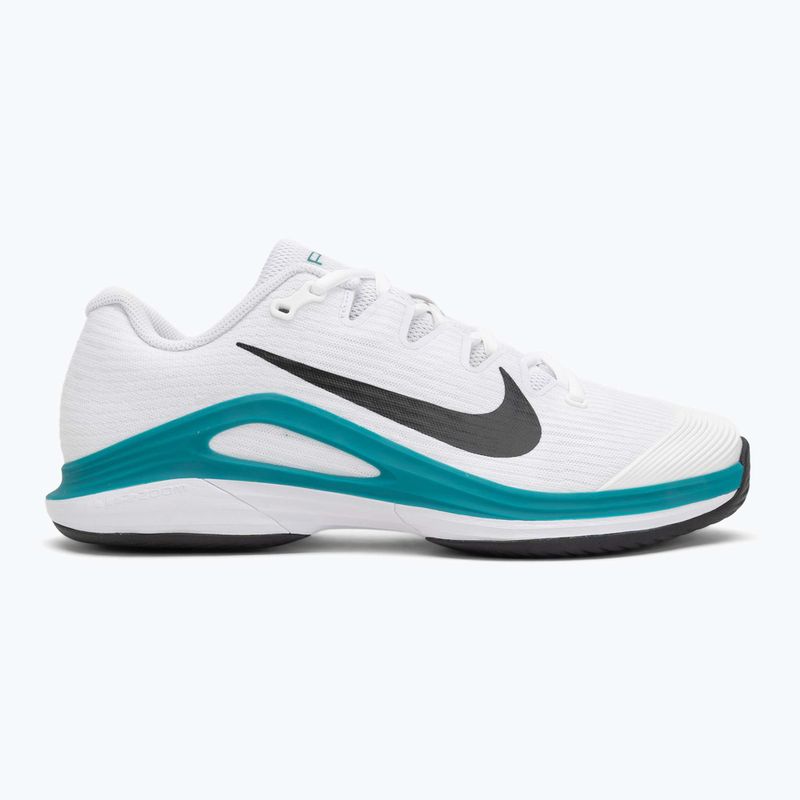 Кросівки тенісні чоловічі Nike Vapor 12 white / black / radiant emerald 2