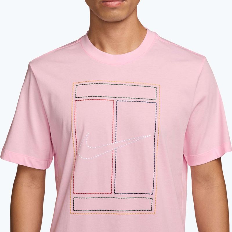 Футболка чоловіча Nike Court Heritage pink foam 3