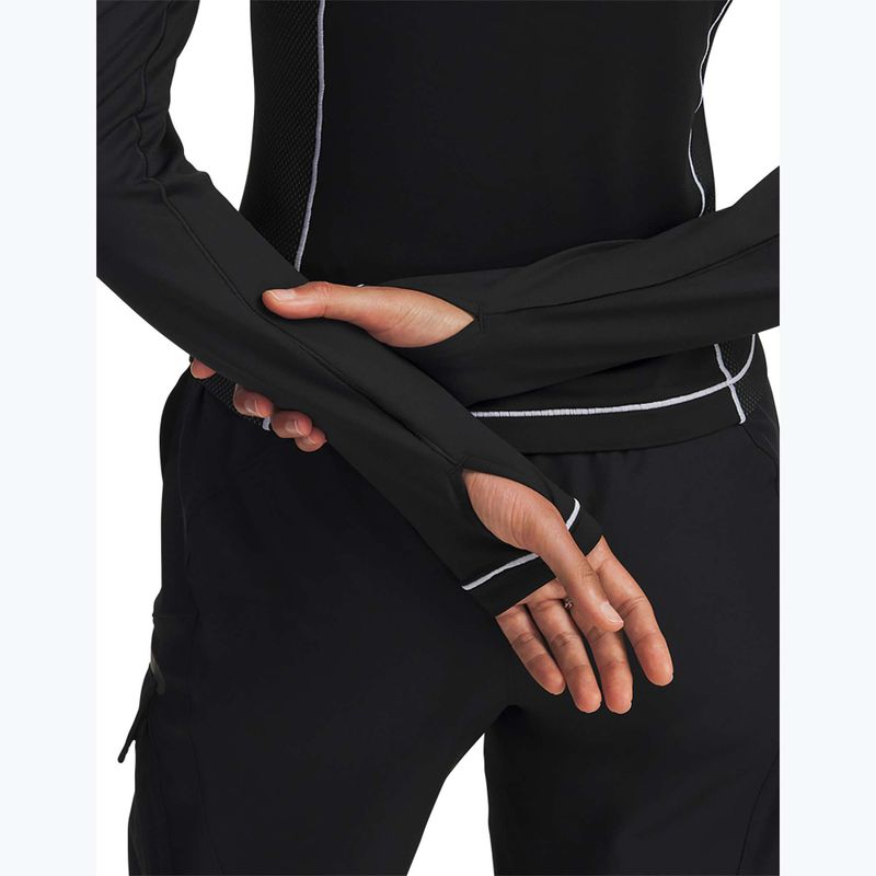 Лонгслів для тренувань жіночий Under Armour ColdGear Textured 1/2 Zip black/white/metalic silver 4