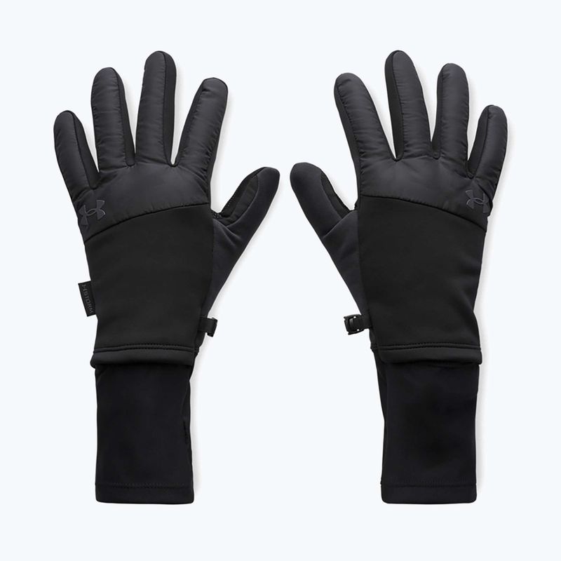 Рукавички для бігу чоловічі Under Armour Storm Fleece Run black/black/reflective